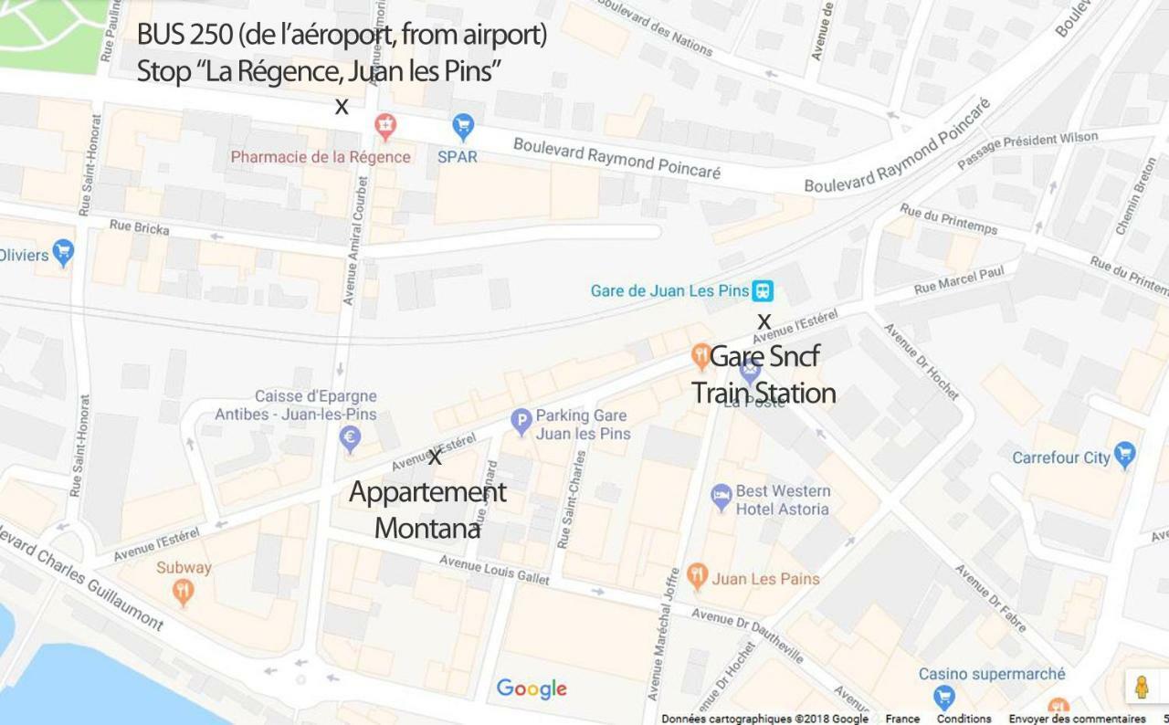 Le Montana Apartman Juan-les-Pins Kültér fotó